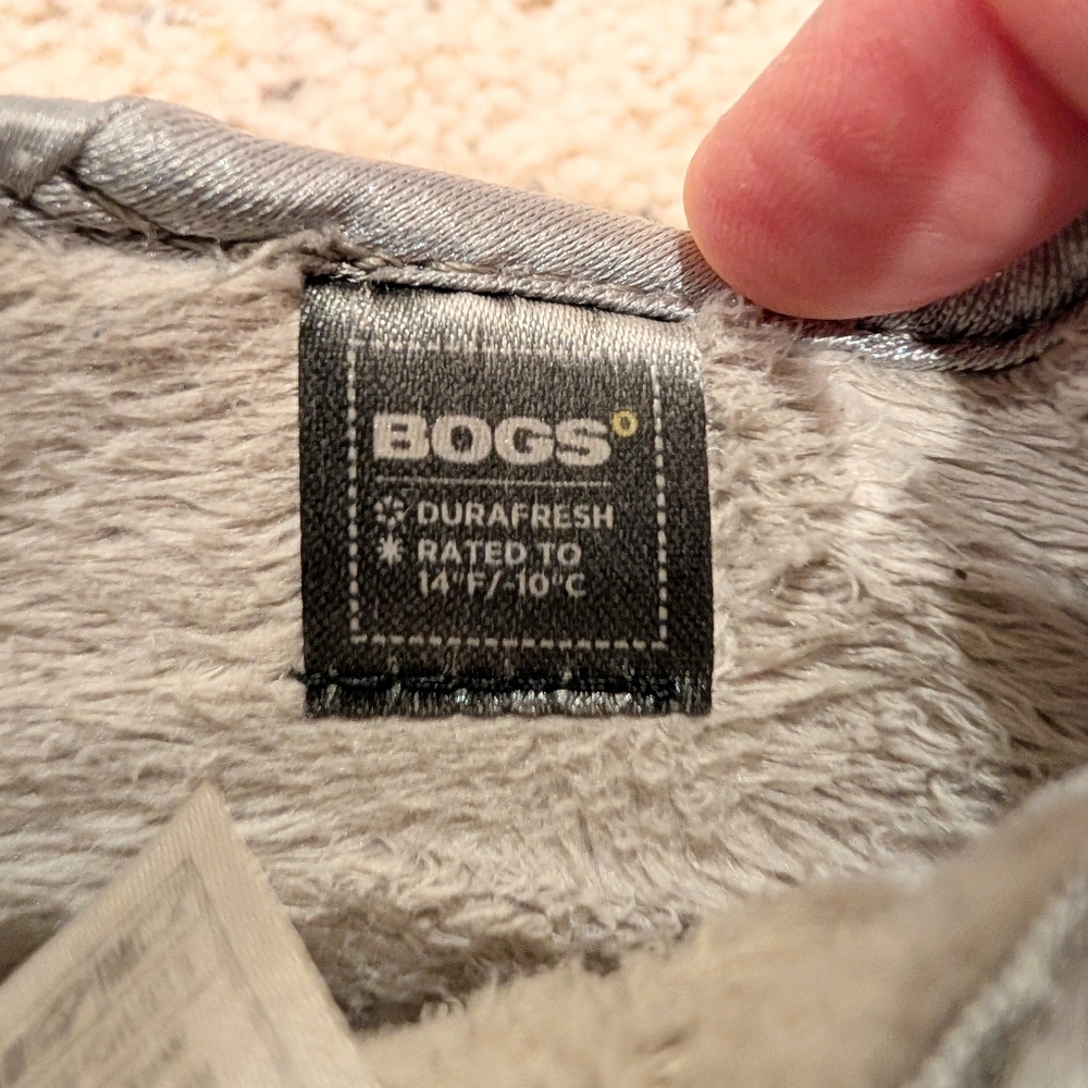 Silver Toddler Bogs Boots - Picture 7 of 10
